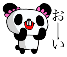 The panda's own pace! sticker #12893457