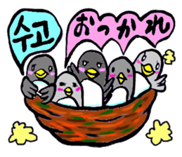 Bameko and her family in Korea sticker #12893482