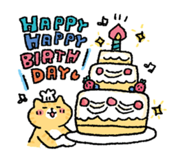 It is a sticker of cat type O{ 3 } sticker #12893502