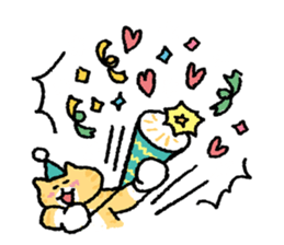 It is a sticker of cat type O{ 3 } sticker #12893524