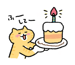 It is a sticker of cat type O{ 3 } sticker #12893525