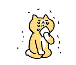 It is a sticker of cat type O{ 3 } sticker #12893534