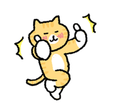 It is a sticker of cat type O{ 3 } sticker #12893535