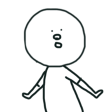 The bird which stares straight at me sticker #12893622