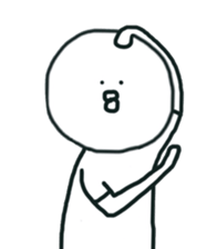 The bird which stares straight at me sticker #12893624