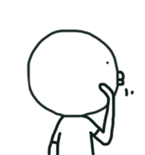 The bird which stares straight at me sticker #12893626