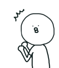 The bird which stares straight at me sticker #12893632