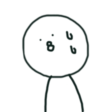 The bird which stares straight at me sticker #12893633