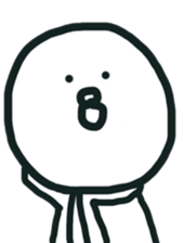 The bird which stares straight at me sticker #12893639