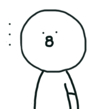 The bird which stares straight at me sticker #12893641