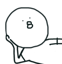 The bird which stares straight at me sticker #12893646