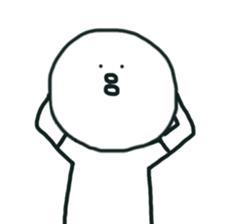 The bird which stares straight at me sticker #12893649