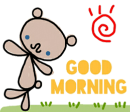 A bear and english sticker #12893982