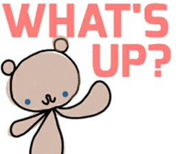 A bear and english sticker #12893985