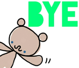 A bear and english sticker #12893987