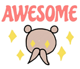 A bear and english sticker #12893995