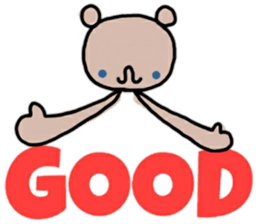 A bear and english sticker #12893997