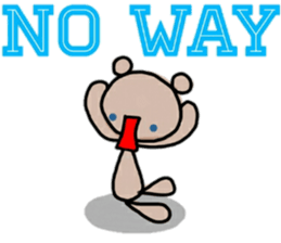 A bear and english sticker #12894005