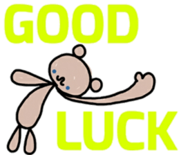 A bear and english sticker #12894006