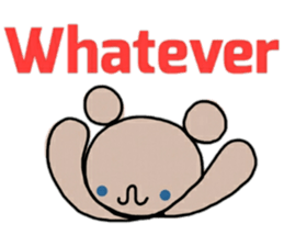 A bear and english sticker #12894009