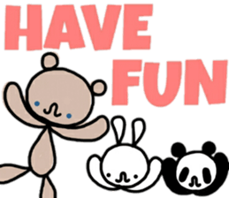 A bear and english sticker #12894011