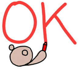 A bear and english sticker #12894013