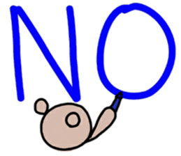 A bear and english sticker #12894015