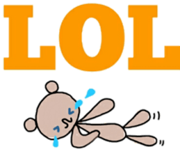 A bear and english sticker #12894017