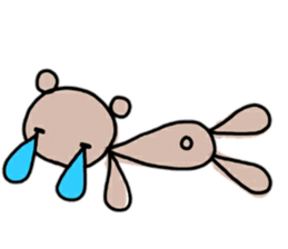 A bear and english sticker #12894021