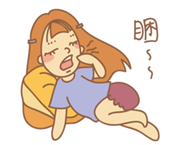 No eyebrows sister(Shuabai Chi) sticker #12894297