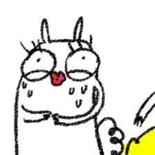 Rabbit, Cat, Bestfriend 02 sticker #12894361
