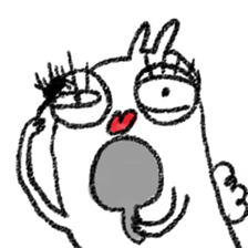 Rabbit, Cat, Bestfriend 02 sticker #12894377