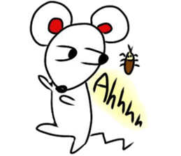 SmallWhiteMouse sticker #12894589