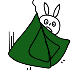 Paint color rabbit(Mid-Autumn Festival) sticker #12895343