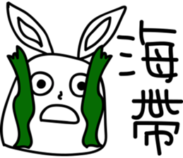 Paint color rabbit(Mid-Autumn Festival) sticker #12895379