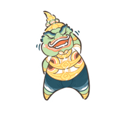 Fat Ravana sticker #12895622