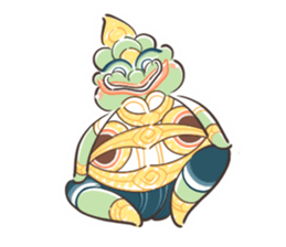 Fat Ravana sticker #12895627