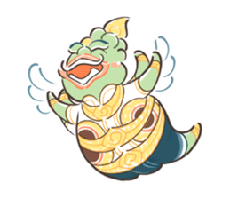 Fat Ravana sticker #12895628