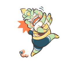 Fat Ravana sticker #12895632
