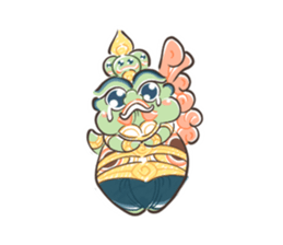 Fat Ravana sticker #12895633