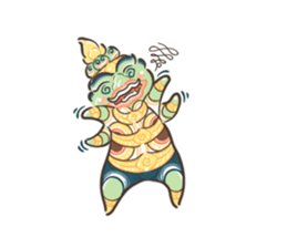 Fat Ravana sticker #12895639