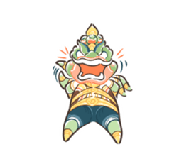 Fat Ravana sticker #12895640