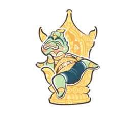 Fat Ravana sticker #12895642