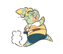 Fat Ravana sticker #12895643