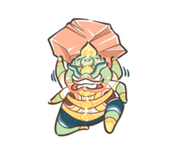 Fat Ravana sticker #12895644