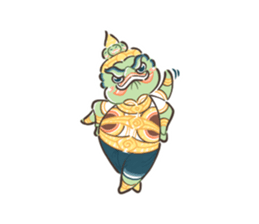 Fat Ravana sticker #12895652