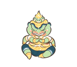 Fat Ravana sticker #12895659