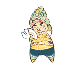 Fat Ravana sticker #12895661