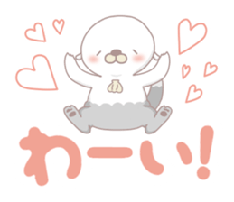 daiy plump sea otter sticker #12896475