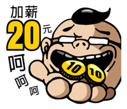 Oil head boss sticker #12896569